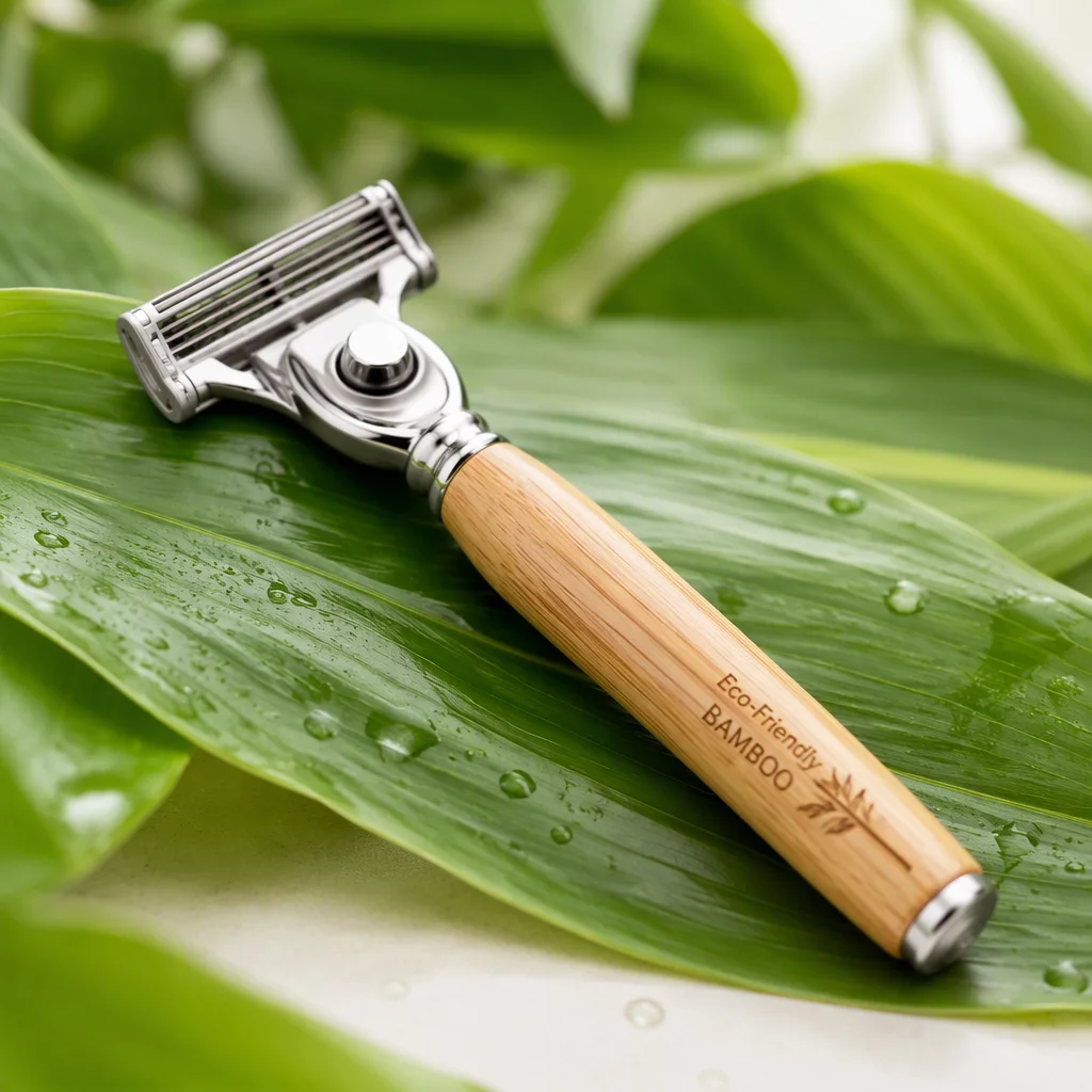 Eco-Friendly Bamboo Handle Razor