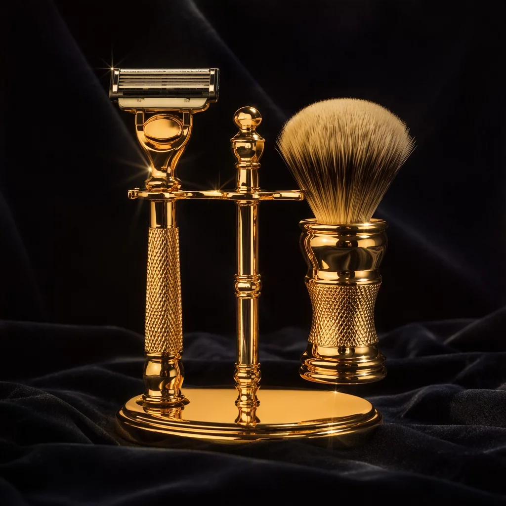 Gold Plated Luxury Shaving Kit