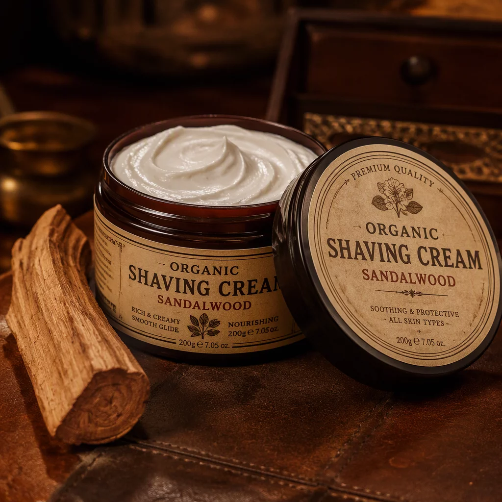 Organic Shaving Cream Sandalwood