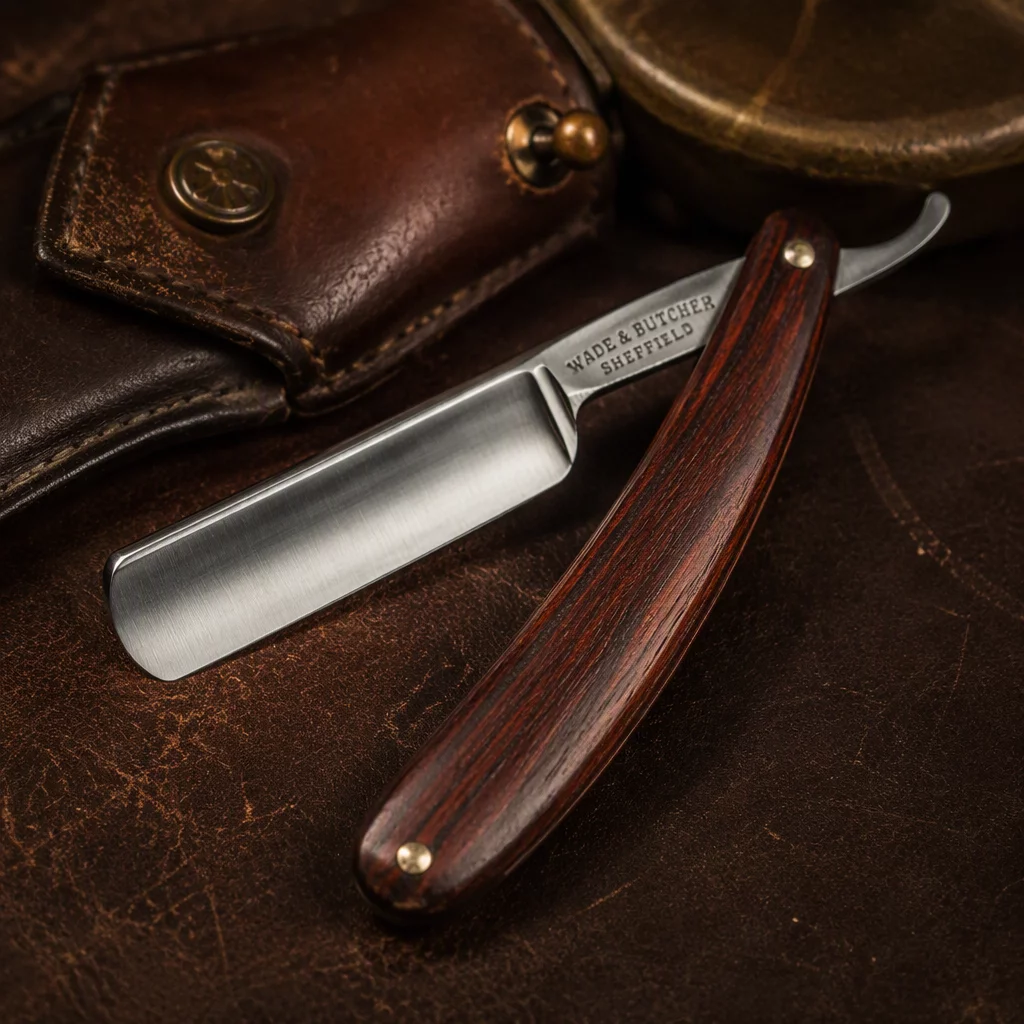 Vintage Wood Handle Straight Razor